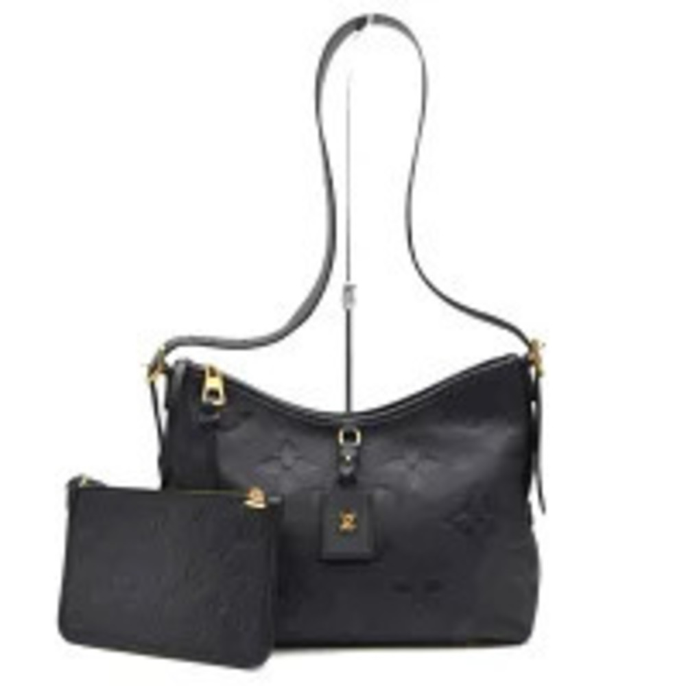 Louis Vuitton Carryall Zip NM Empreinte Hobo Shoulder Bag Leather Noir Black